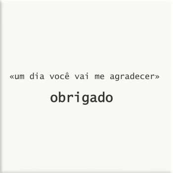 Azulejo Decorativo - Obrigado